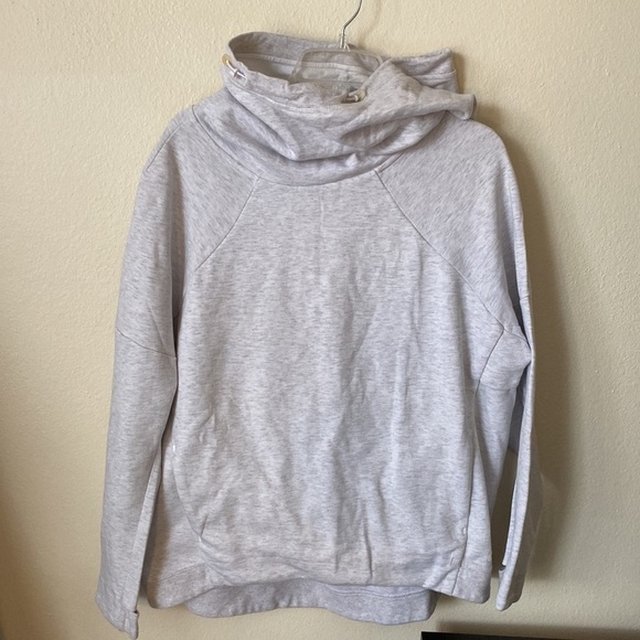Nike Tech Fleece Women's Hooded Sweatshirt Light Grey Size XL Athletic Pullover - Picture 2 of 8